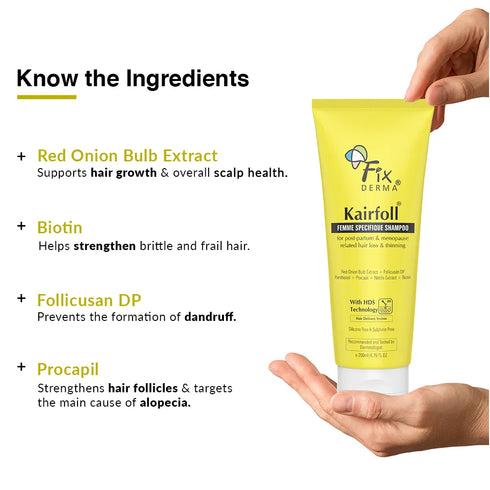 Fixderma Skincare Kairfoll Femme Specifique Shampoo
